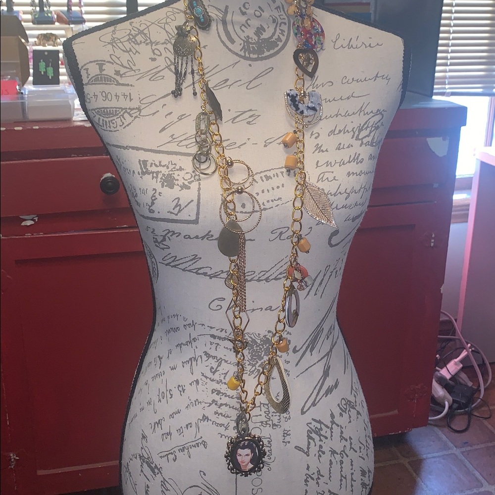 Gorgeous Diy Statement Pendant 24” Necklace